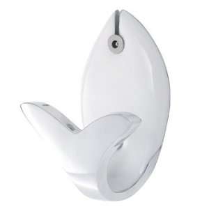   .83 White Milk Complements Set of Two Aluminum Fish Robe Hooks from t