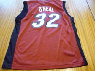 Miami Heat Shaquille ONeal basketball jersey youth Large 14 16  