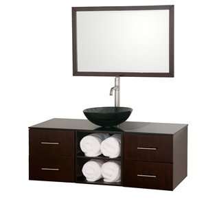  48 Inch Abba Single Bathroom Vanity Set   Espresso Smoke 