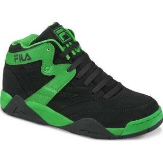 Fila Basketball Squad Shoes Black and Green (10.5 M US) by Fila