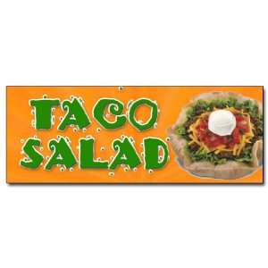   36 TACO SALAD DECAL sticker mexican food restaurant 