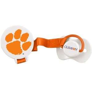  Clemson Tigers Pacifier with Clip