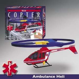  Free Flying Model Helicopter with Quick Launch AMBULANCE HELICOPTER 