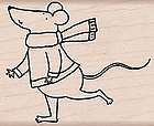 HERO ARTS RUBBER STAMPS DANCING MOUSE 2009 STAMP