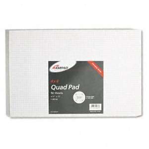  New Quadrille Pad 17 x 11 White 1 50 Sheet Pad Case Pack 2 