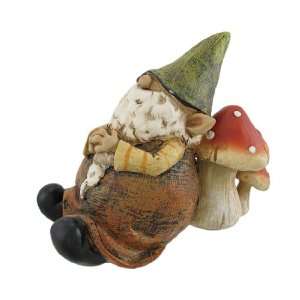   Napping Garden Gnome Hand Painted Statue Patio, Lawn & Garden
