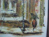 Myrl D Arcy Oil Painting   New Orleans French Quarter Courtyard 