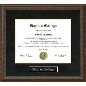  Kaplan College Diploma Frame