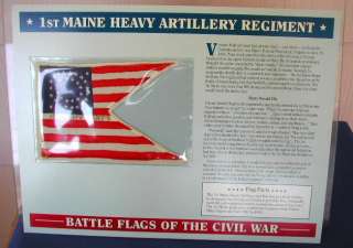 1st Maine Heavy Artillery Regiment Battle Flag Patch  