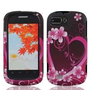  For Sprint ZTE Fury N850 Accessory   Rose Heart Design 
