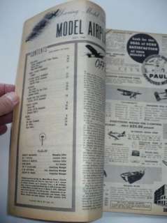   MODEL AIRPLANE NEWS MAGAZINE JULY 1945 CURTISS XP 55 ASCENDER  