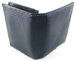 New Tumi Radius Navy Blue Gusseted Card Case ID Wallet  