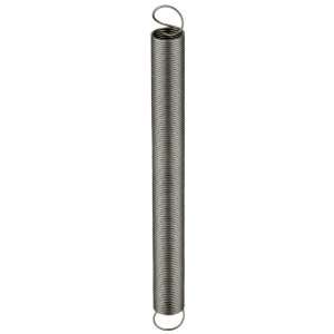  Music Wire Extension Spring, Steel, Inch, 0.24 OD, 0.018 