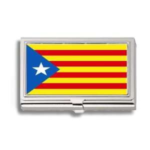  Estelada Catalan Republic Flag Business Card Holder Metal 
