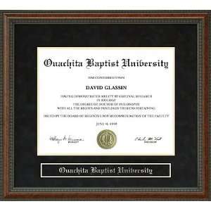  Ouachita Baptist University (OBU) Diploma Frame Sports 