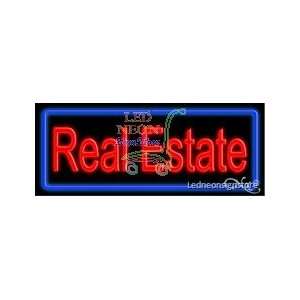 Real Estate Neon Sign 13 inch tall x 32 inch wide x 3.5 inch Deep inch 