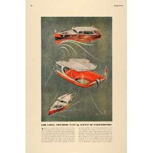  1938 Print Yacht Cruiser Boat Alexis De Sakhnoffsky Art 