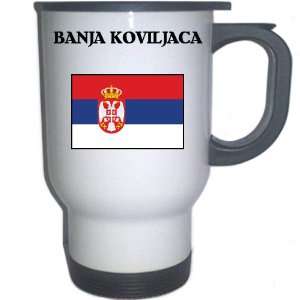  Serbia   BANJA KOVILJACA White Stainless Steel Mug 