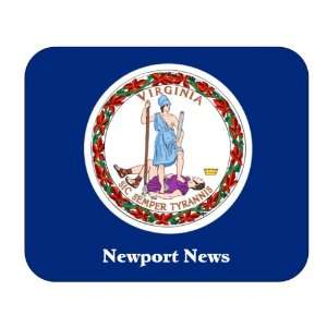 US State Flag   Newport News, Virginia (VA) Mouse Pad 