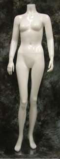 New Female Headless Mannequin Gloss AB8A White Clothing DIsplay Dummy 
