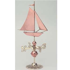  Copper Sail Boat Tabletop Weathervane 