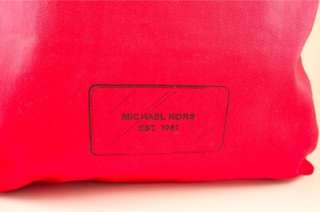 NEW Michael Kors Hamilton Trompe LOEIL RED Canvas Large Tote Bag Purse 