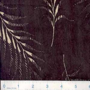  46 Wide Slinky Fronds Black/Cream Fabric By The Yard 