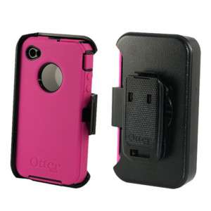 NEW OtterBox Defender Case iPhone 4 4G Black/Pink AT&T  