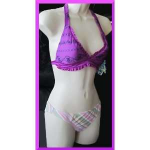   New Victorias Secret Purple Becca Halter Bikini XS 
