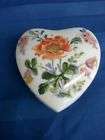 New Vintage Limoges France Floral Heart Jewelry / Trink