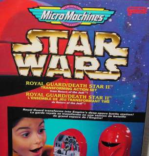 STAR WARS MICRO MACHINES ROYAL GUARD / DEATH STAR 2 TRANSFORMING SET 