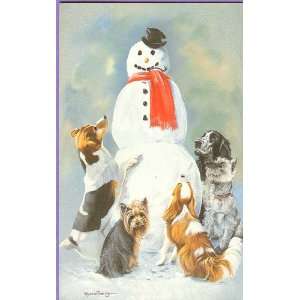  Snowman & Jack Russell, Yorkie ,Cavalier Friends