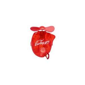   Decor Mini Water Spray Mist Fan with Carabiner (Red)