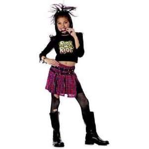    Punk Diva Rock Girl Costume (Girls Medium 8 10) Toys & Games