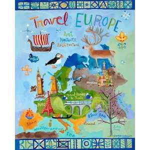  Travel Europe Canvas Reproduction