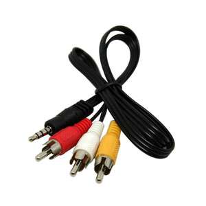 5mm 3.5 mm Jack to 3 RCA Adapter Cable Audio Video AV  