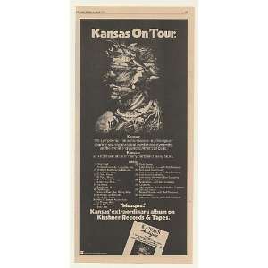  1976 Kansas Masque Tour Kirshner Records Print Ad (46718 