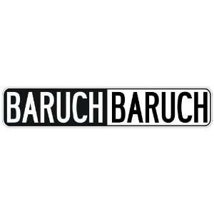   NEGATIVE BARUCH  STREET SIGN