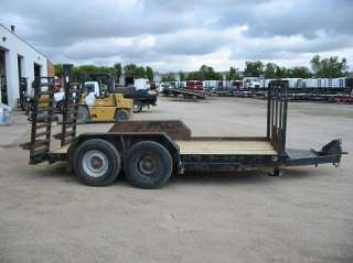   USED 1992 Trailer 14 Long Flatbed New Treated Wood Brakes  