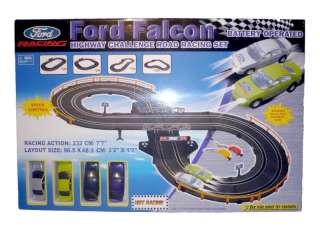 FORD FALCON HIGHWAY CHALLENGE ROAD RACING SET SLOT CARS  