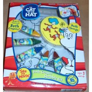   DR. SEUSS THE CAT IN THE HAT BATH CRAYON SCRIBBLE KIT Toys & Games