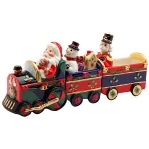  Santa Driving A Christmas Train Magnetic Salt and Pepper 
