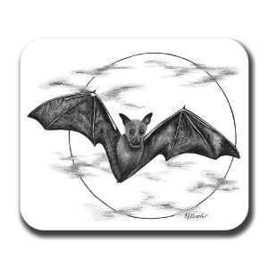  Bat in Full Moon Mouse Pad 