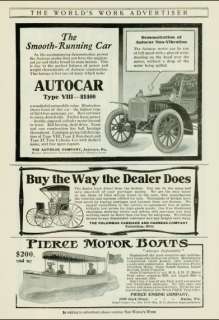 1904 CAR AD~PIERCE ARROW~AUTOCAR~MOTOR BOAT~COLUMBIA  