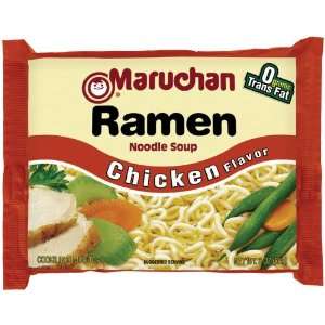 Maruchan Chicken Flavor Ramen Noodle Soup, 3 oz. (Pack of 24)  