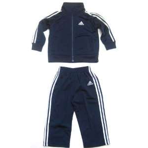  Adidas Infant Boys / Girls Tracksuit in Navy Blue / White 