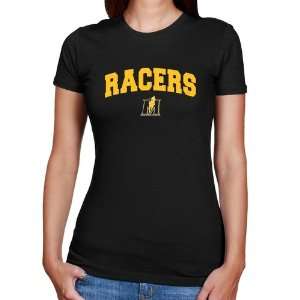  NCAA Murray State Racers Ladies Black Logo Arch Slim Fit T 