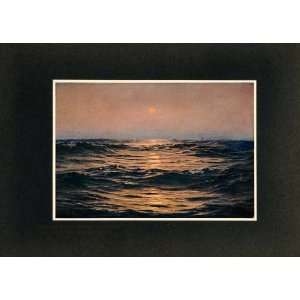  1905 Trackless Ocean Waves Warren W. Sheppard Sea Print 