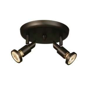 com Shuttle Collection Oiled Bronze Finish 2 Lite Round Canopy Track 