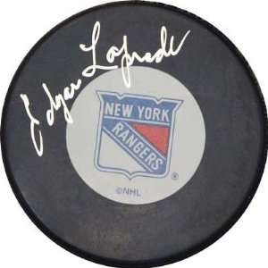  Edgar Laprade Autographed/Hand Signed New York Rangers 